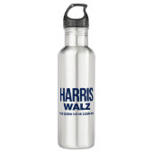 Creëer Your Own Harris Walz 2024 Waterfles (Voorkant)