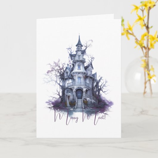 Creëer Your Own Haunted Castle Kaart (Gele Bloem)