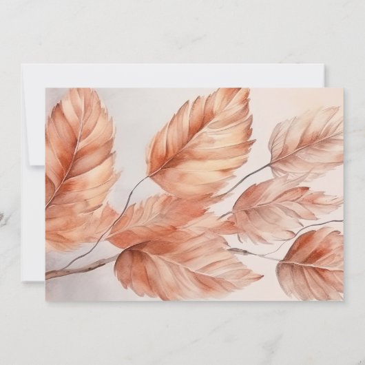 Creëer Your Own - Herfstbladeren Save The Date (Achterkant)