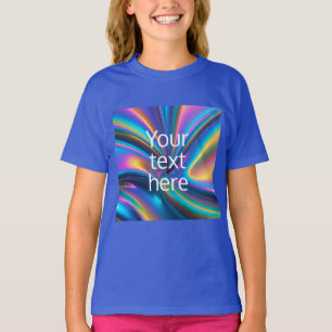 Creëer Your Own – Holografische achtergrond persoo T-shirt
