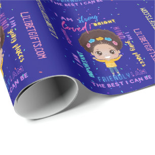 Creëer Your Own I AM - Positive Girl Affirmations Cadeaupapier