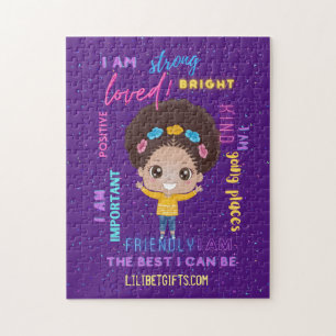 Creëer Your Own I AM - Positive Girl Affirmations Legpuzzel