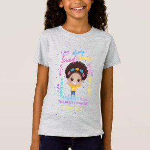Creëer Your Own I AM - Positive Girl Affirmations T-shirt