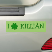 Creëer Your Own I Shamrock Green Bumpersticker (Op auto)