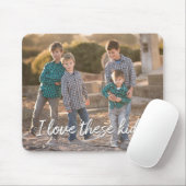 Creëer Your Own Ik hou van deze kinderen! Foto Mou Muismat (Met muis)