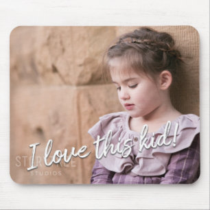 Creëer Your Own Ik hou van dit kind! Foto Mousepad Muismat