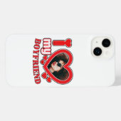 Creëer Your Own Ik hou van mijn vriend iPhone Hoesje (Achterkant horizontaal)