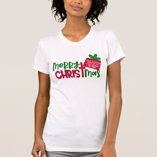 Creëer Your Own Kerstmas shirt kruisverhoor (Voorkant)