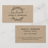 Creëer Your Own Laurel Leaves Greenery Visitekaartje (Voorkant / Achterkant)