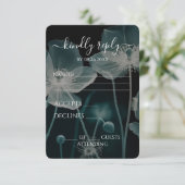 Creëer Your Own - Lichtblauwe röntgenfoto van wild RSVP Kaartje (Staand voorkant)