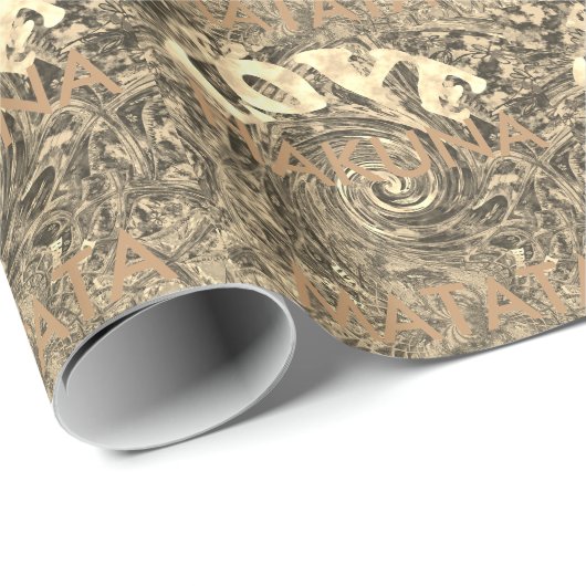 Creëer Your Own Love Hakuna Matata Cadeaupapier (Rol Hoek)