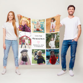 Creëer Your Own Love You Grootouder Fotocollage Fleece Deken