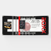 Creëer Your Own met 3 afbeeldingen en 6 regels tek Spandoek (Horizontaal)