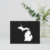 Creëer Your Own Michigan Moving Announge Briefkaart (Staand voorkant)