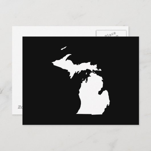 Creëer Your Own Michigan Moving Announge Briefkaart (Voorkant / Achterkant)