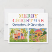 Creëer Your Own My Kind's Art Vrolijk Kerstfeest Feestdagenkaart (Voorkant)