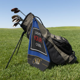 Creëer Your Own Navy Blue - monogram / op maat Golfhanddoek