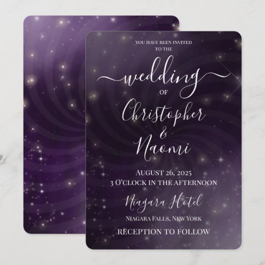 Creëer Your Own - Night Sky Swirl Kaart (Voorkant / Achterkant)