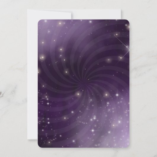 Creëer Your Own - Night Sky Swirl Kaart (Achterkant)