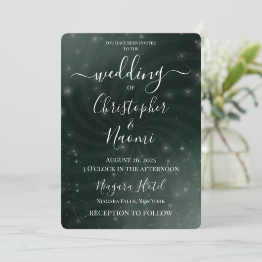 Creëer Your Own - Night Sky Swirl Kaart (Staand voorkant)