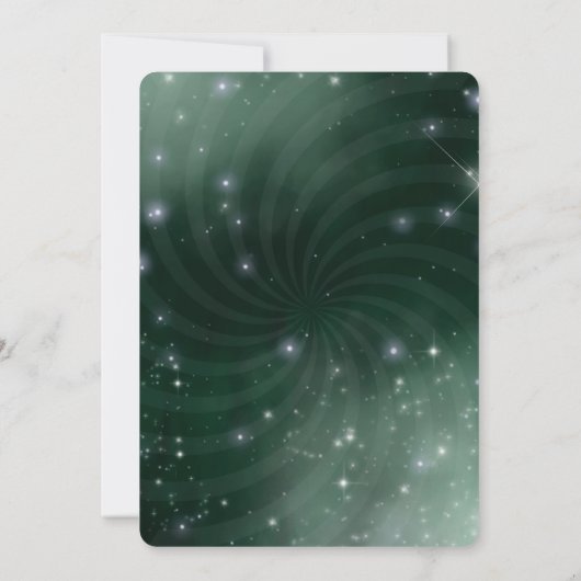 Creëer Your Own - Night Sky Swirl Kaart (Achterkant)