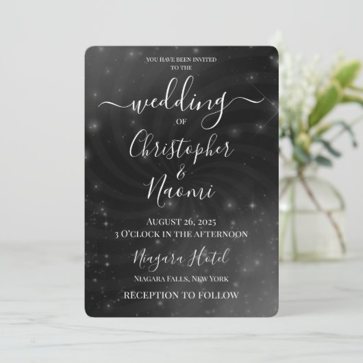 Creëer Your Own - Night Sky Swirl Kaart (Staand voorkant)