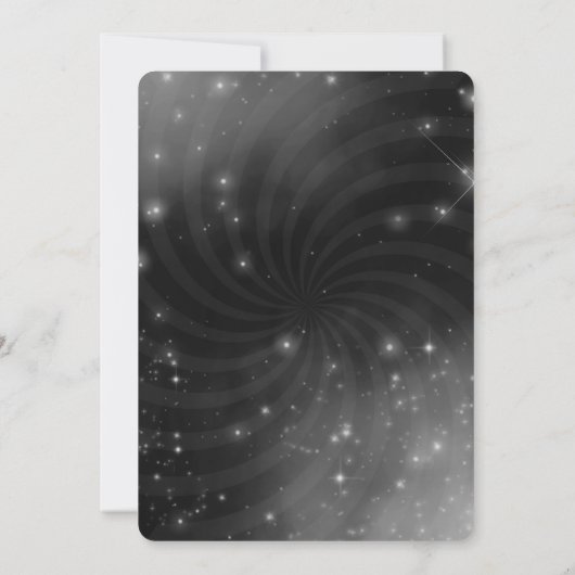 Creëer Your Own - Night Sky Swirl Kaart (Achterkant)