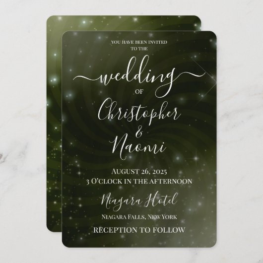 Creëer Your Own - Night Sky Swirl Kaart (Voorkant / Achterkant)