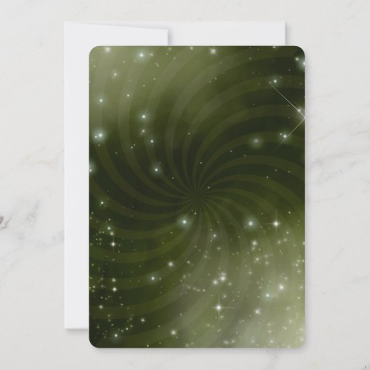 Creëer Your Own - Night Sky Swirl Kaart (Achterkant)