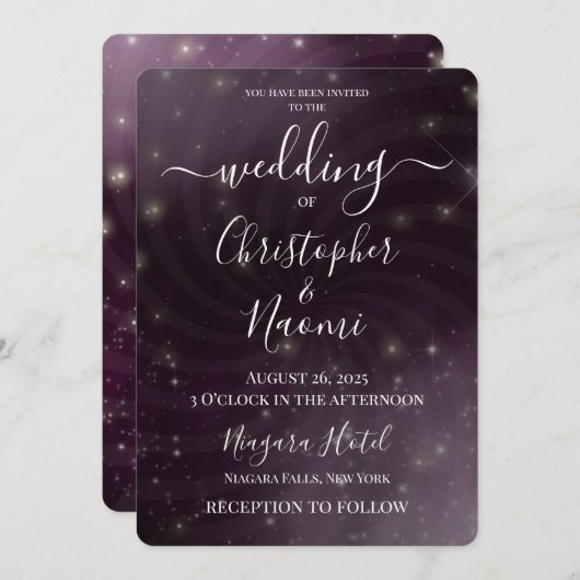 Creëer Your Own - Night Sky Swirl Kaart (Voorkant / Achterkant)