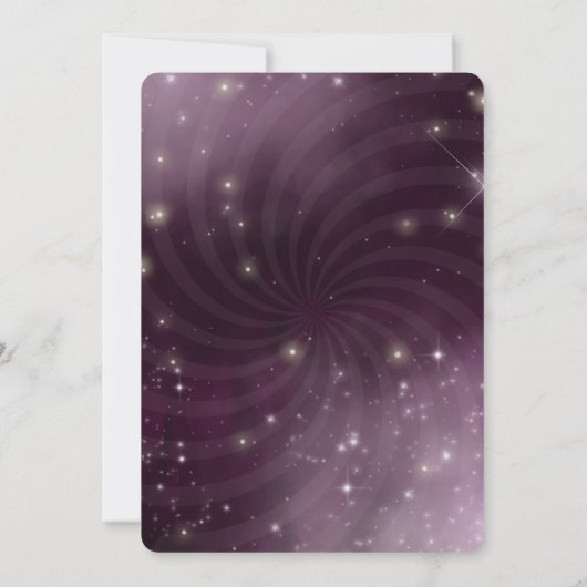 Creëer Your Own - Night Sky Swirl Kaart (Achterkant)