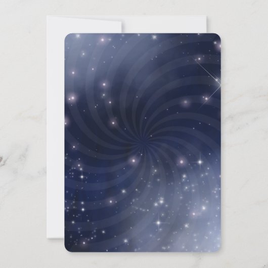 Creëer Your Own - Night Sky Swirl Kaart (Achterkant)