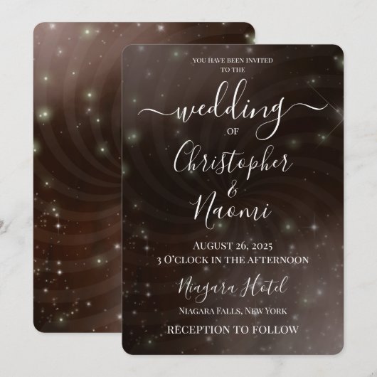 Creëer Your Own - Night Sky Swirl Kaart (Voorkant / Achterkant)