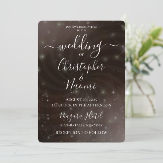 Creëer Your Own - Night Sky Swirl Kaart (Staand voorkant)