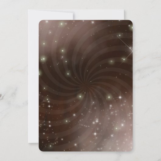 Creëer Your Own - Night Sky Swirl Kaart (Achterkant)