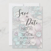 Creëer Your Own -  papieren bloemen Save The Date (Voorkant)