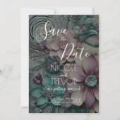 Creëer Your Own -  papieren bloemen Save The Date (Voorkant)