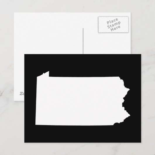 Creëer Your Own Pennsylvania Moving Announge Briefkaart (Voorkant / Achterkant)