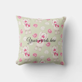 Creëer Your Own Peppermint Elephants Kerst Kussen