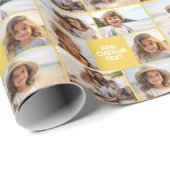 Creëer Your Own Photo Collage - 6 foto's met tekst Cadeaupapier (Rol Hoek)