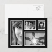Creëer-Your-Own Photo Collage Briefkaart (Voorkant / Achterkant)