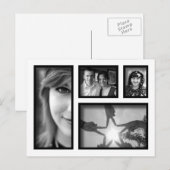 Creëer-Your-Own Photo Collage Briefkaart (Voorkant / Achterkant)