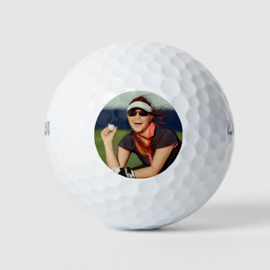 Creëer Your Own Photo Golf Balls Golfballen (Voorkant)