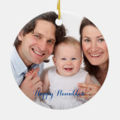 Creëer Your Own Photo Hanukkah Keramisch Ornament (Achterkant)
