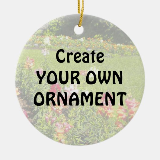 Creëer Your Own Photo Plaque Keramisch Ornament (Voorkant)