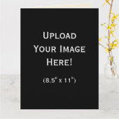 Creëer-Your-Own Photo Upload Wenskaart (groot) Kaart (Gele Bloem)