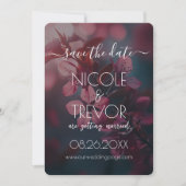 Creëer Your Own - Pink Flowers Blossoming Branch Save The Date (Voorkant)