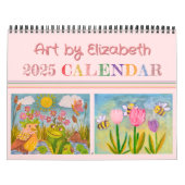 Creëer Your Own Pink My Kind's Kunstkalender 2025 Kalender (Hoes)