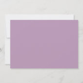 Creëer Your Own - Plain Light Mauve Minimalist Save The Date (Achterkant)