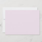 Creëer Your Own - Plain Light Pink Minimalist Save The Date (Achterkant)